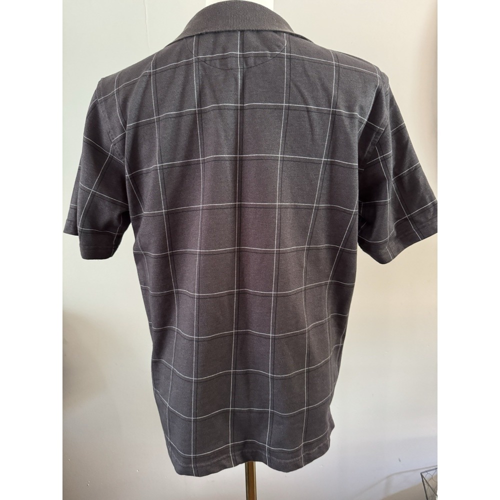 Arrow Mens Polo Shirt Size M Black Classic Fit - Picture 2 of 6
